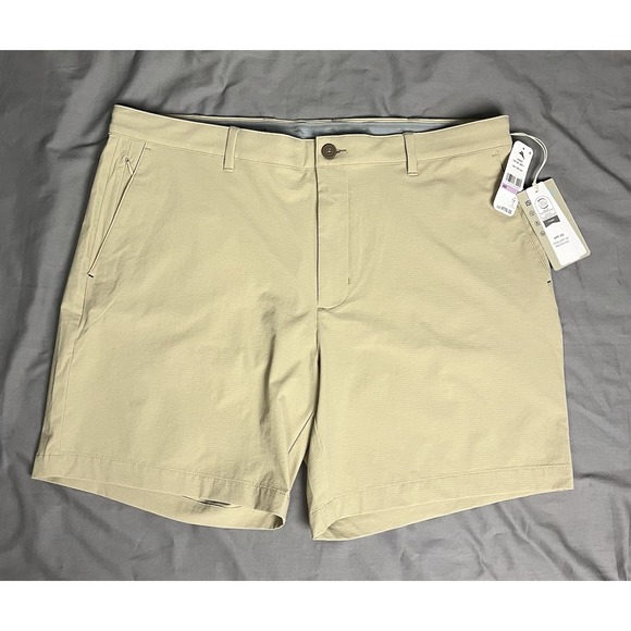 Tommy Bahama Other - Tommy Bahama Chip Shot Golf Shorts Men's 38 Khaki IslandZone UPF 50 Stretch